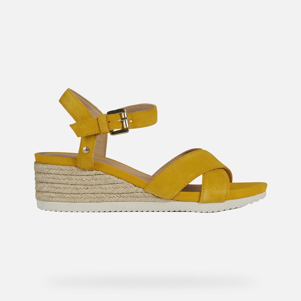 Sandales Geox Ischia - Jaune - Femme 498723-PTS